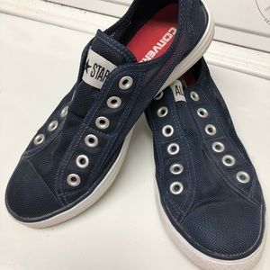 Converse Navy blue mesh sneakers unisex